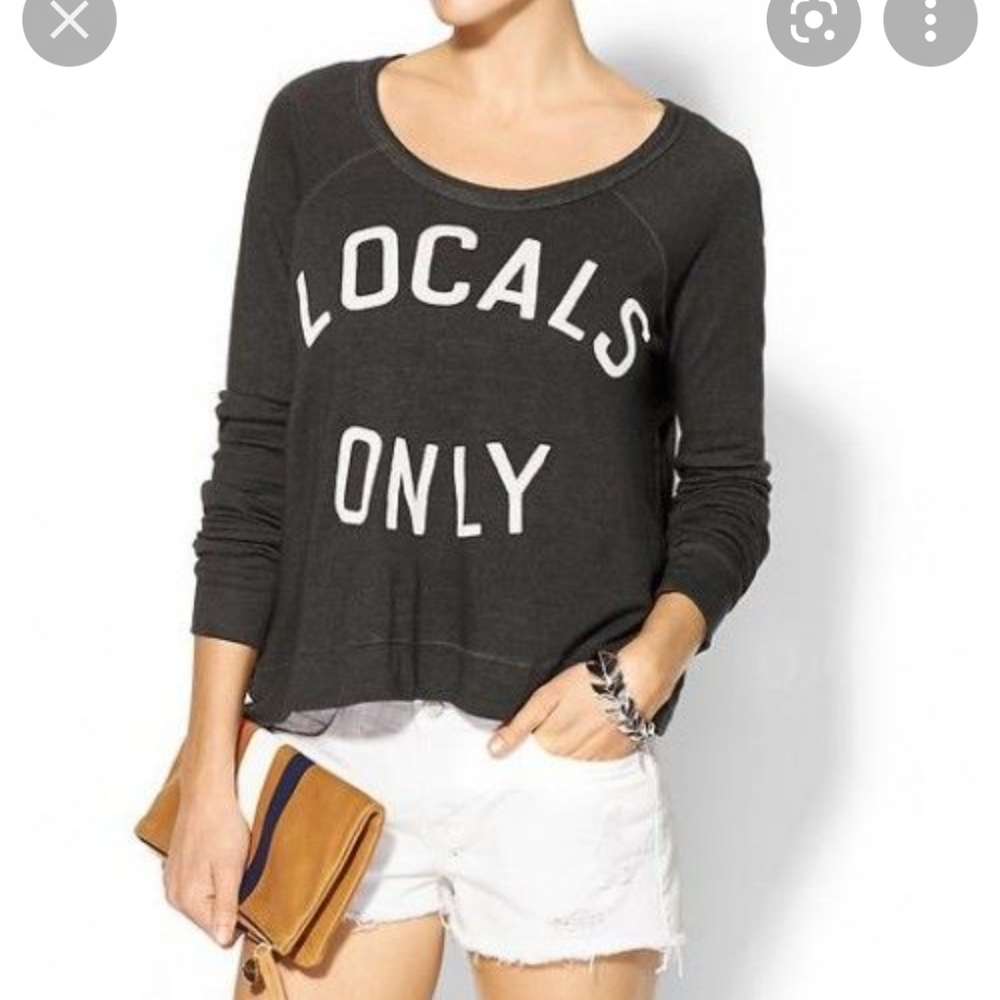 Sundry Locals Only Sweatshirt black